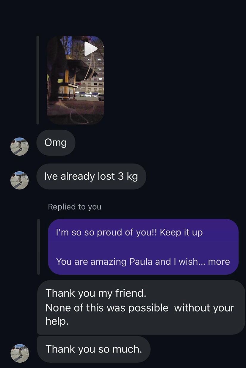 Testimonial from Paula